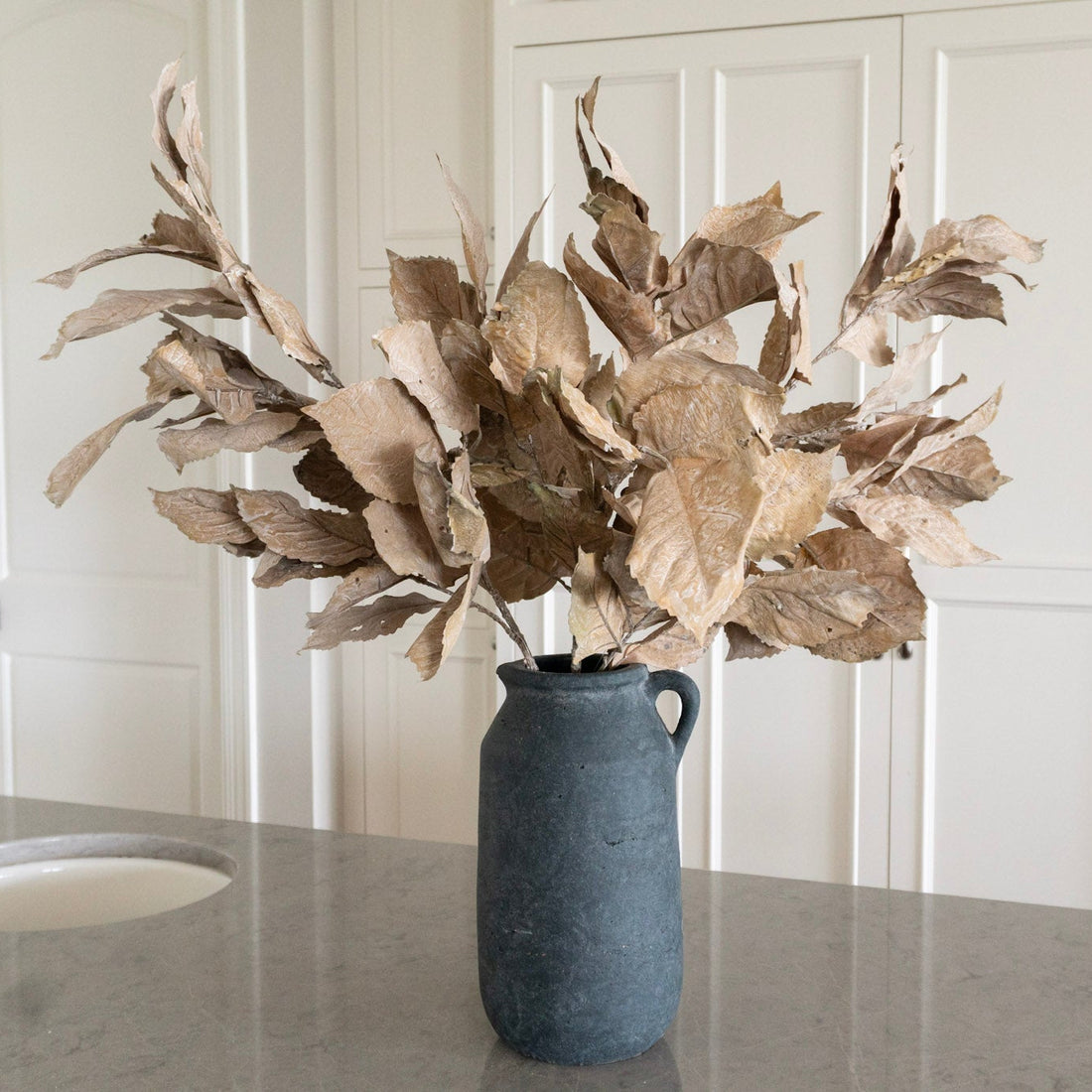Charcoal Handle Vase - 12&quot;