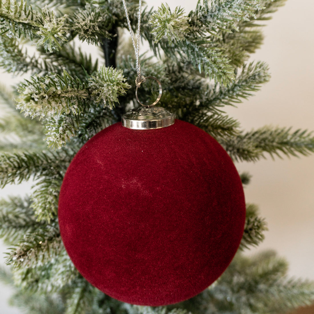 5&quot; Berry Flocked Ball Ornament
