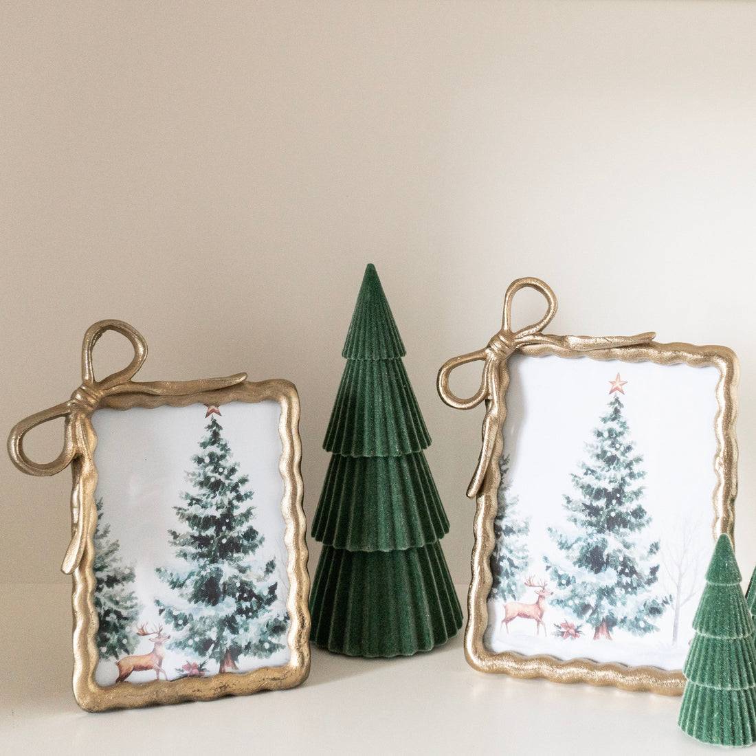 5x7 Gold Ribbon Photo Frame