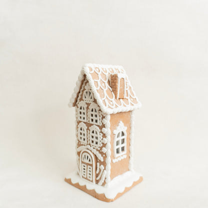 10&quot; Lighted Gingerbread House
