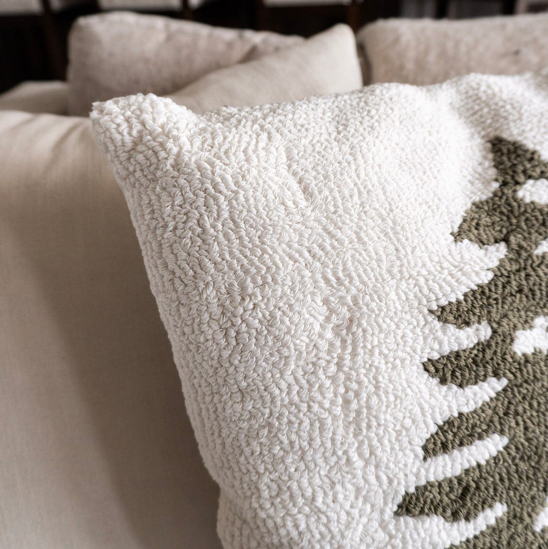 18" Loop Crochet Tree Pillow