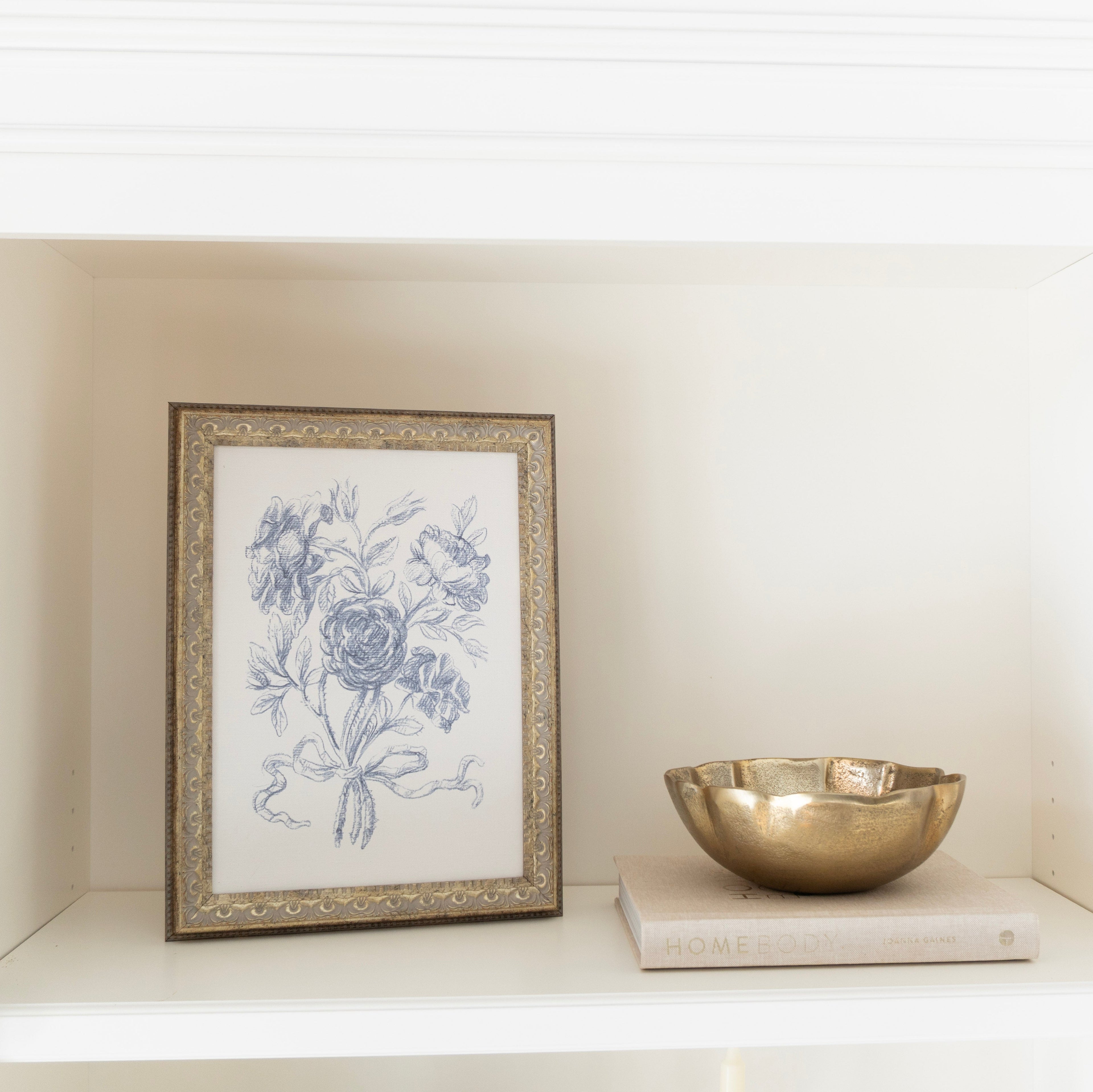 Antique Gold Ruffle Bowl