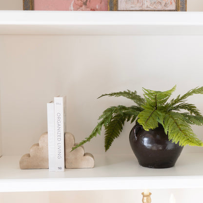 Scallop Edge Cement Bookends