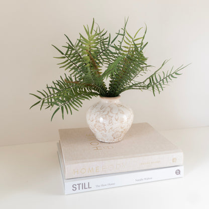 5" Beige Heirloom Vase