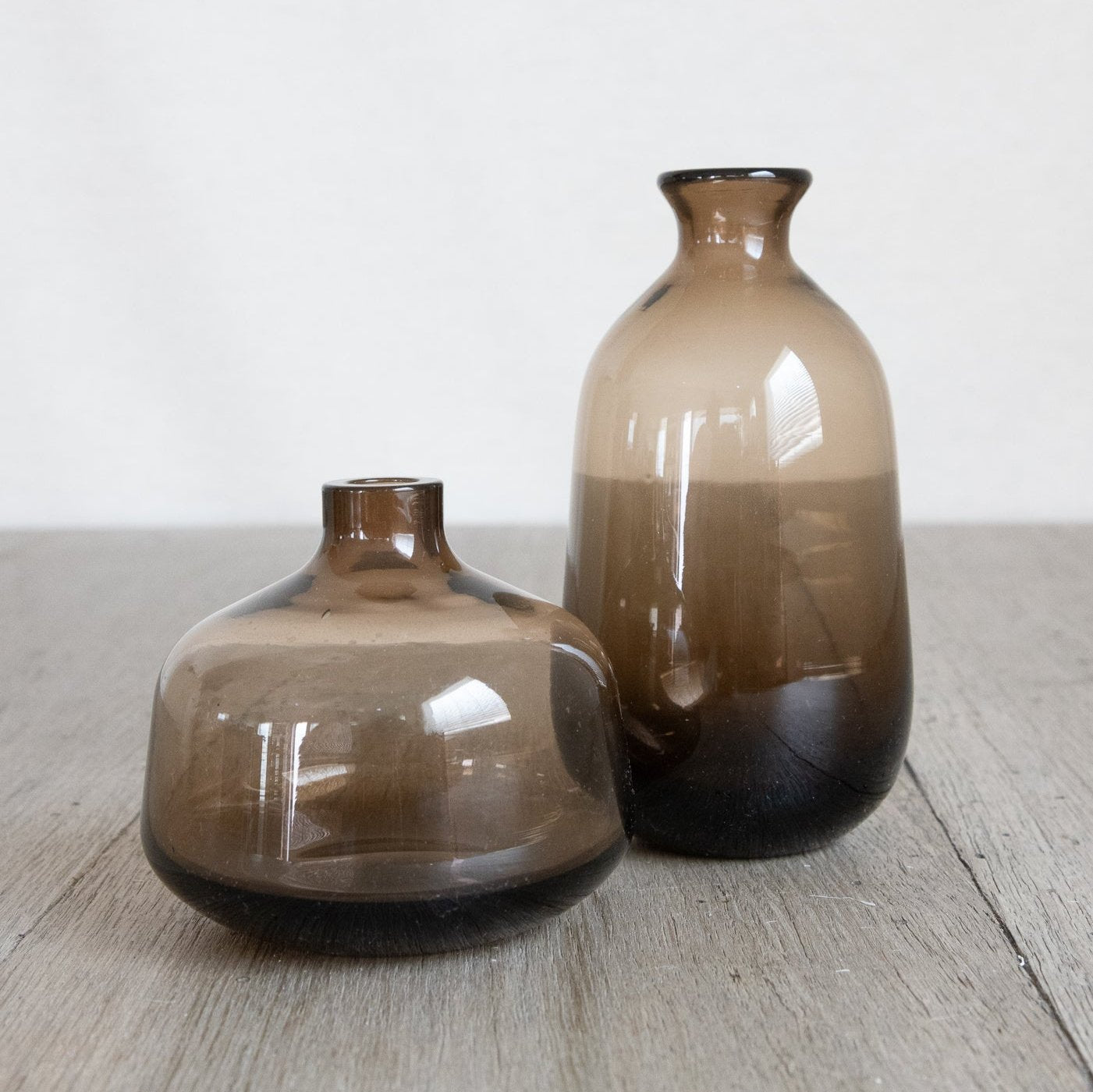 Brown Colored Bud Vases