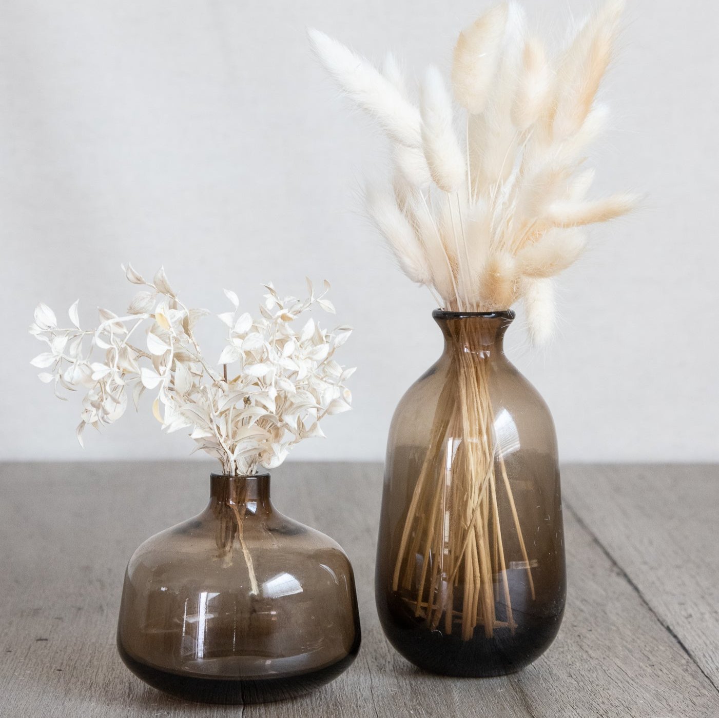 Amber Bud Vases