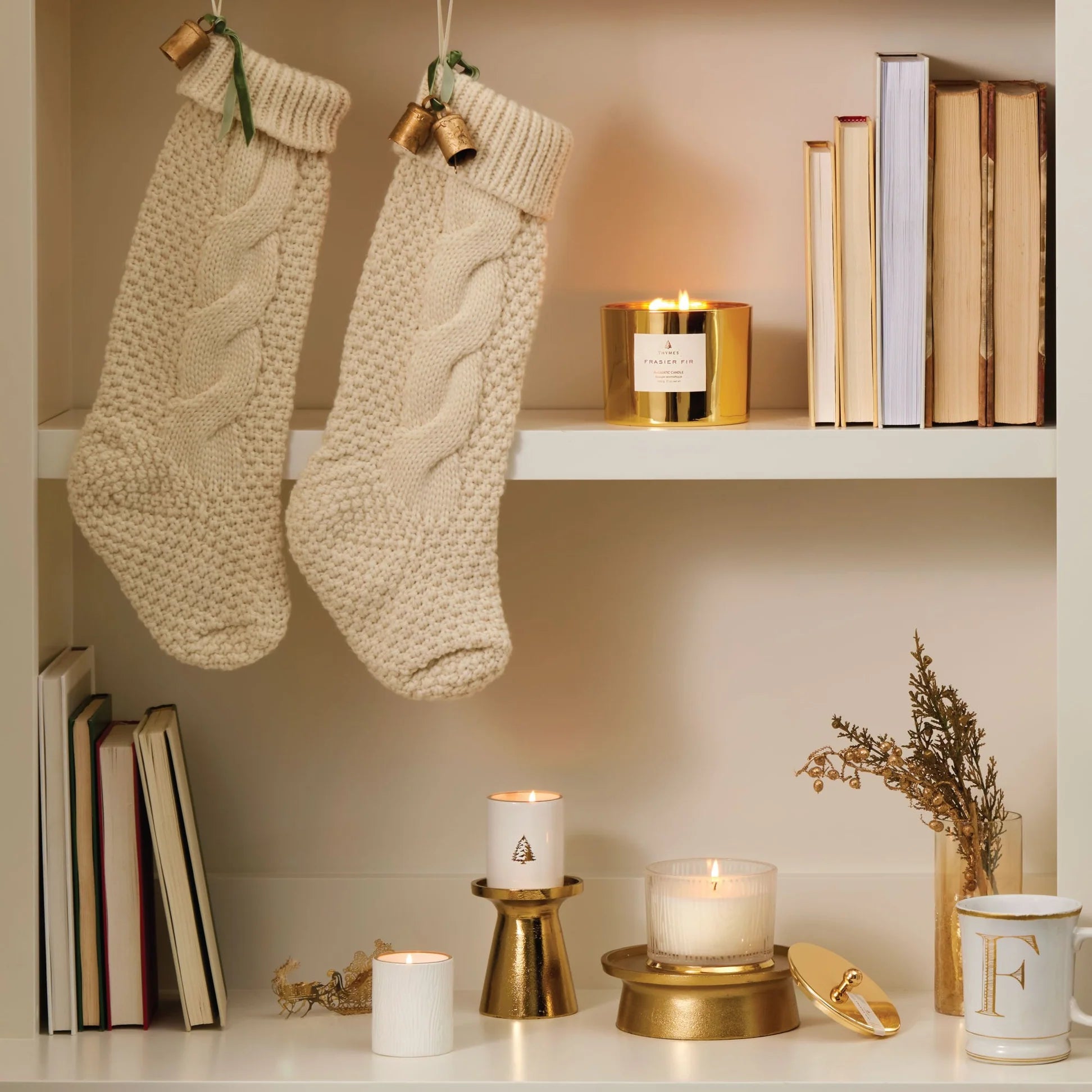 Frasier Fir Wood Grain Glass Vessel Candle 9oz