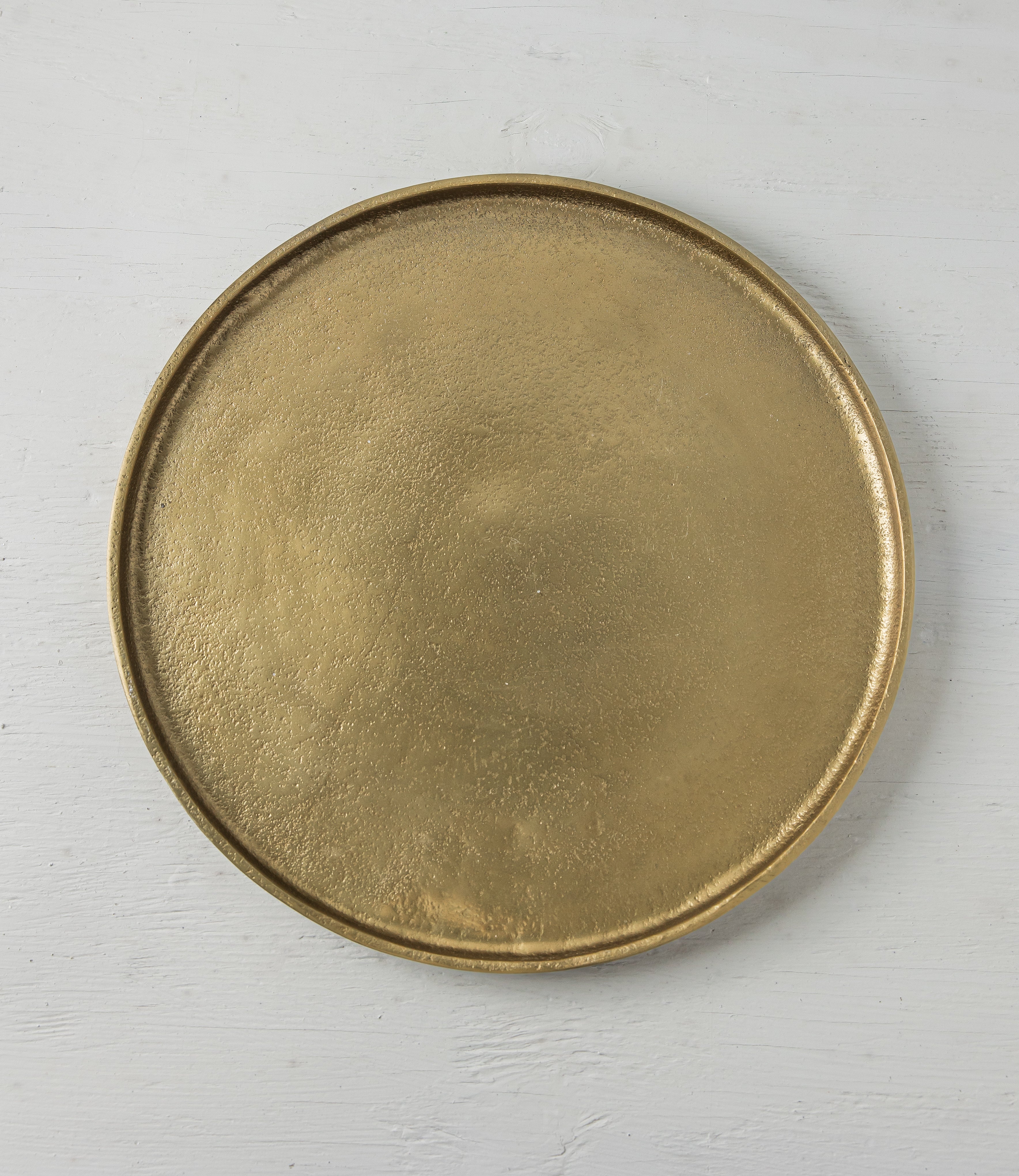 12&quot; Brass Metal Tray