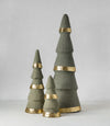 Paper Mache Christmas Trees (Set of 3)