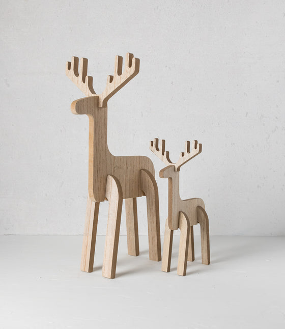 Wooden Reindeer (Set of 2)