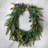 XL Mixed Green Wreath