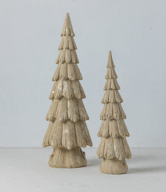 Resin Christmas Trees (Set of 2)