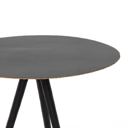 Trula End Table - Rubbed Black