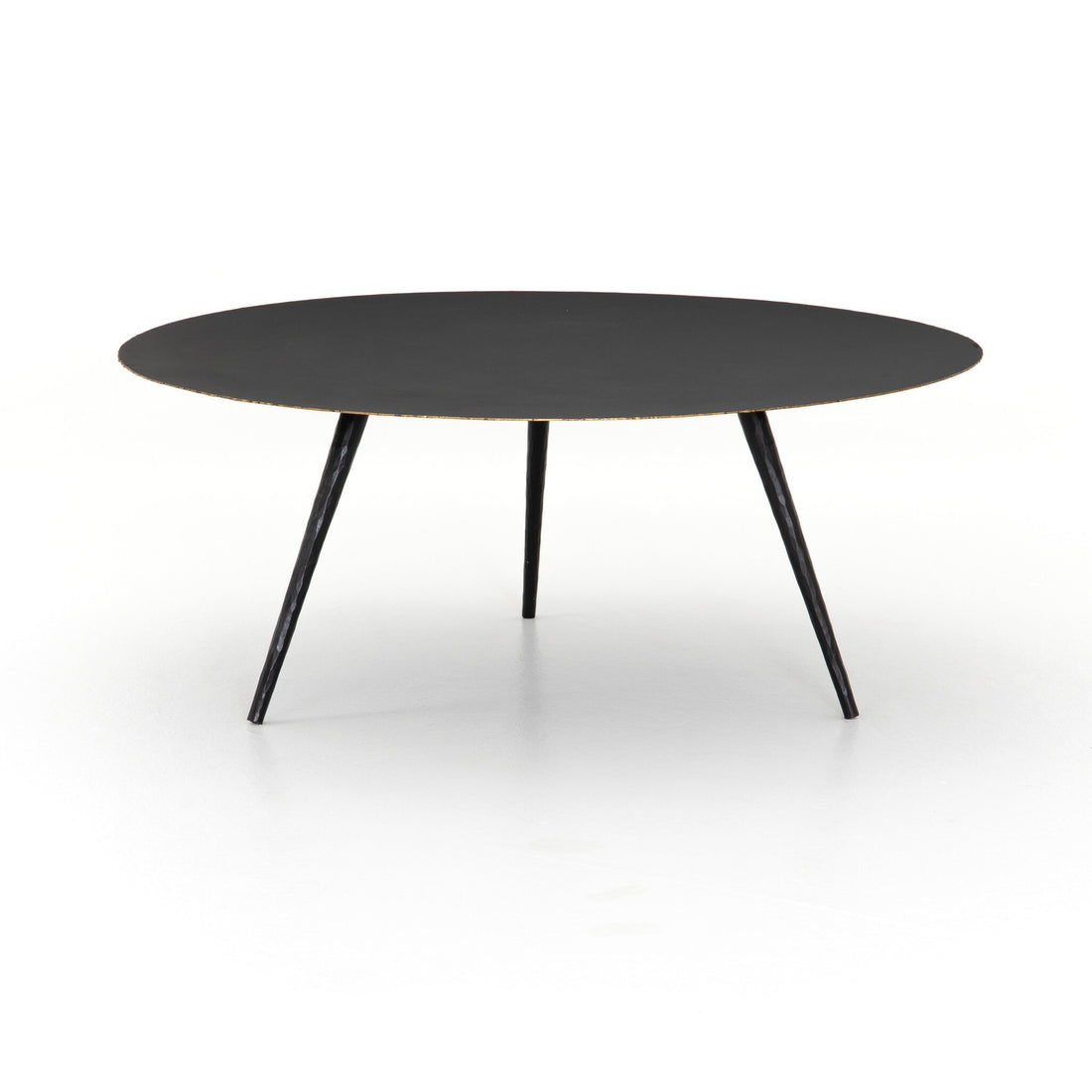 Trula Round Coffee Table - Rubbed Black