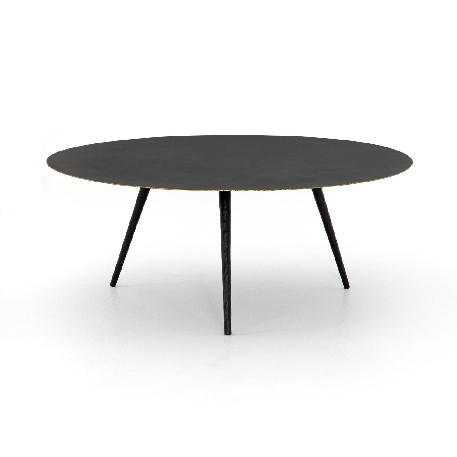 Trula Round Coffee Table - Rubbed Black