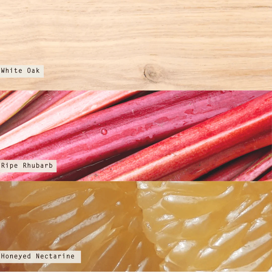 Rhubarb Honey Boxed Glass Candle