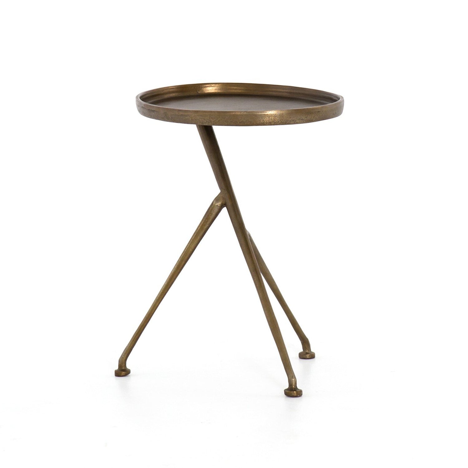 Schmidt Accent Table - Raw Antique Brass