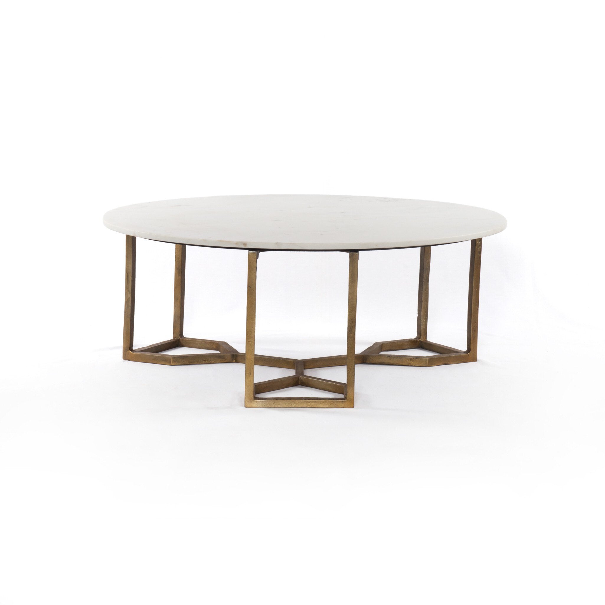 Naomi Coffee Table - Polished White Marble