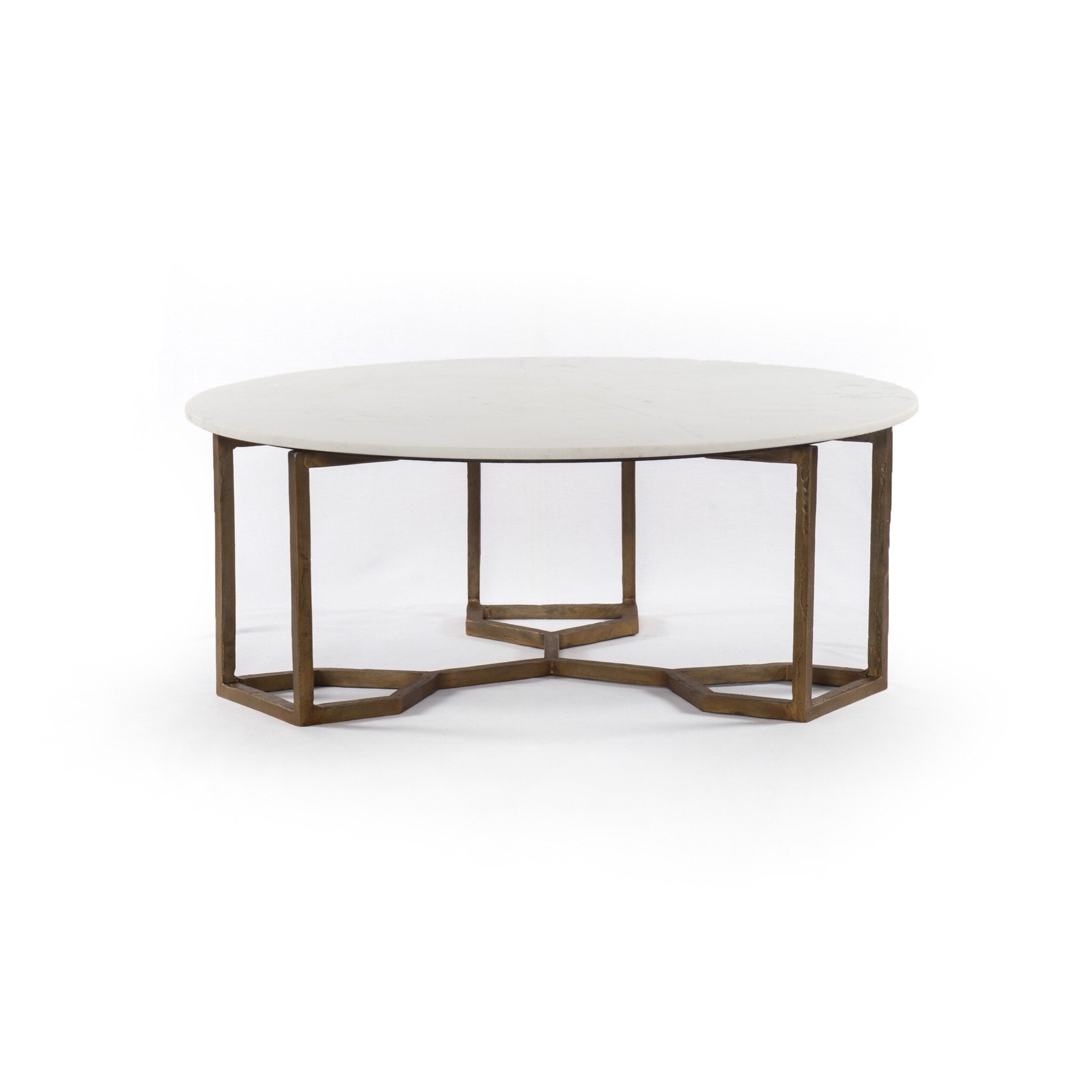 Naomi Coffee Table - Polished White Marble