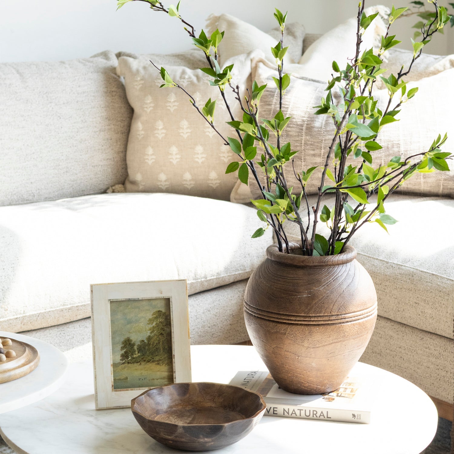 10.5" Brown Line Vase