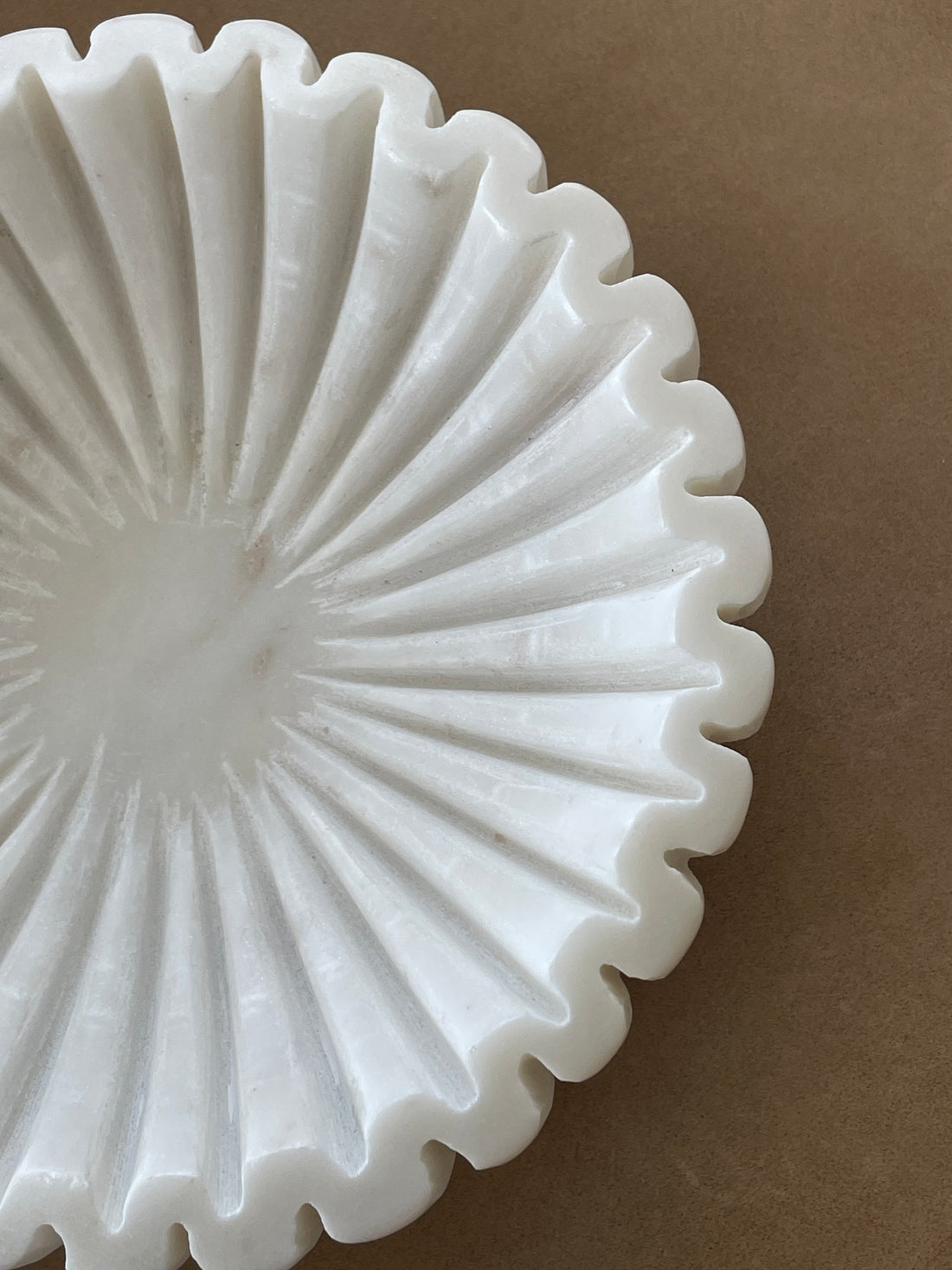 Marble Ruffle Bowl