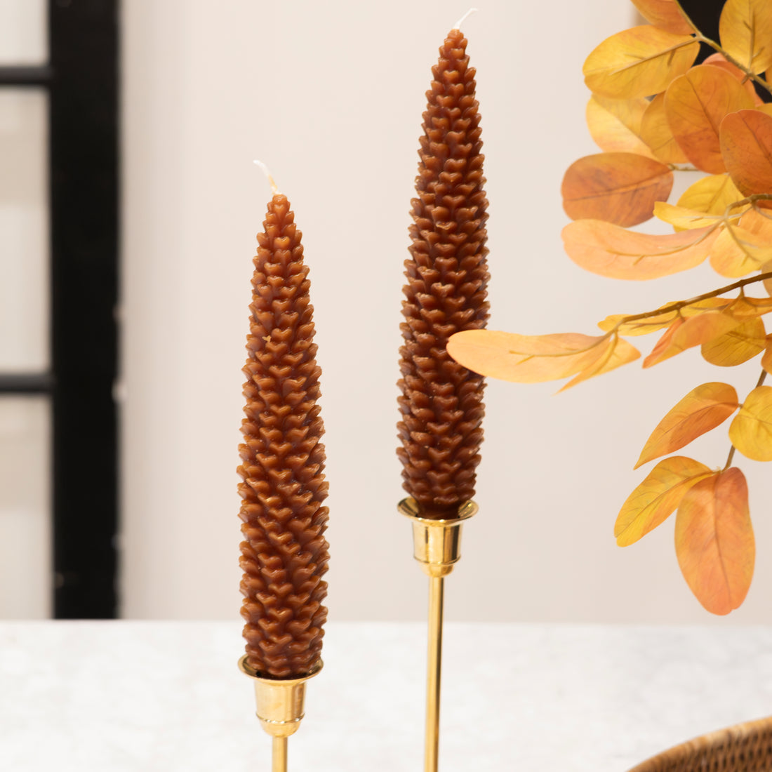 10&quot; Pinecone Taper Candle