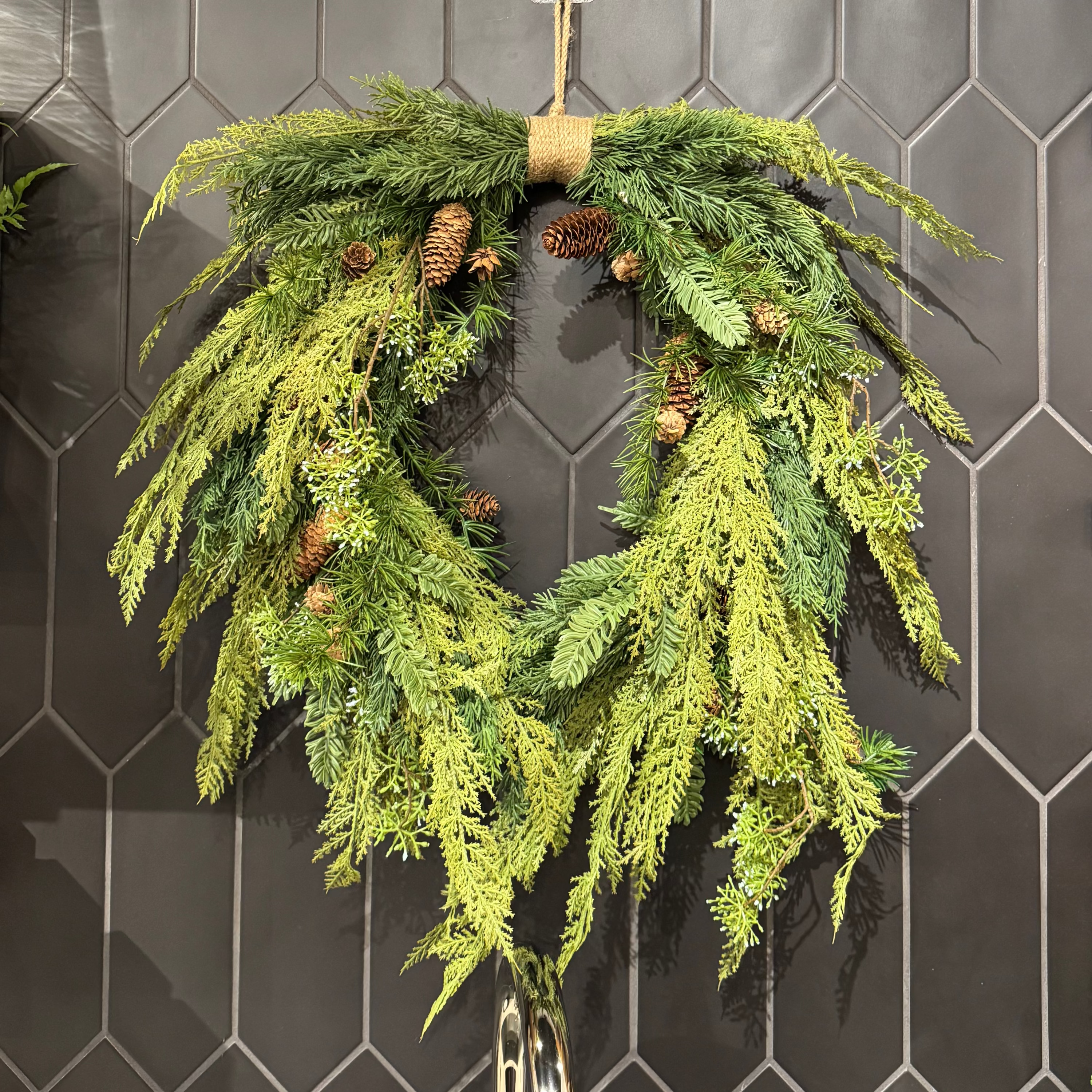 Mixed Green Wreath