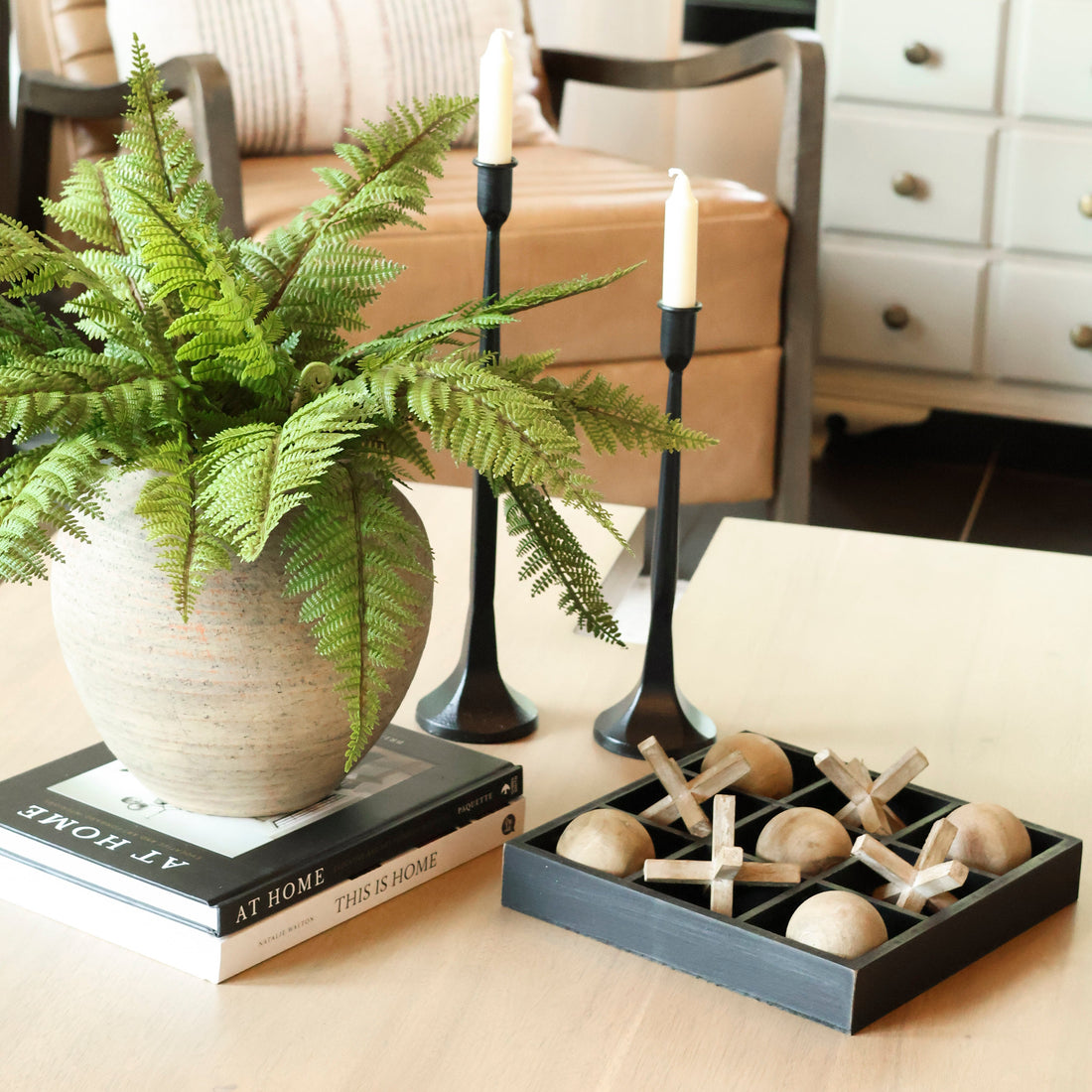 Wooden Tic Tac Toe Set