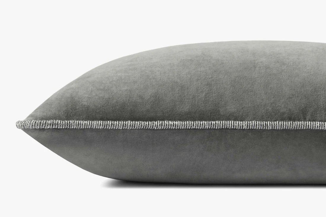 Velvet Touch Gray Pillow