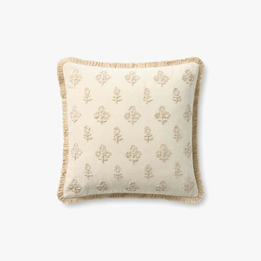 18" Darla Down Pillow Ivory