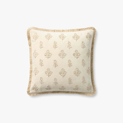 18" Darla Down Pillow Ivory