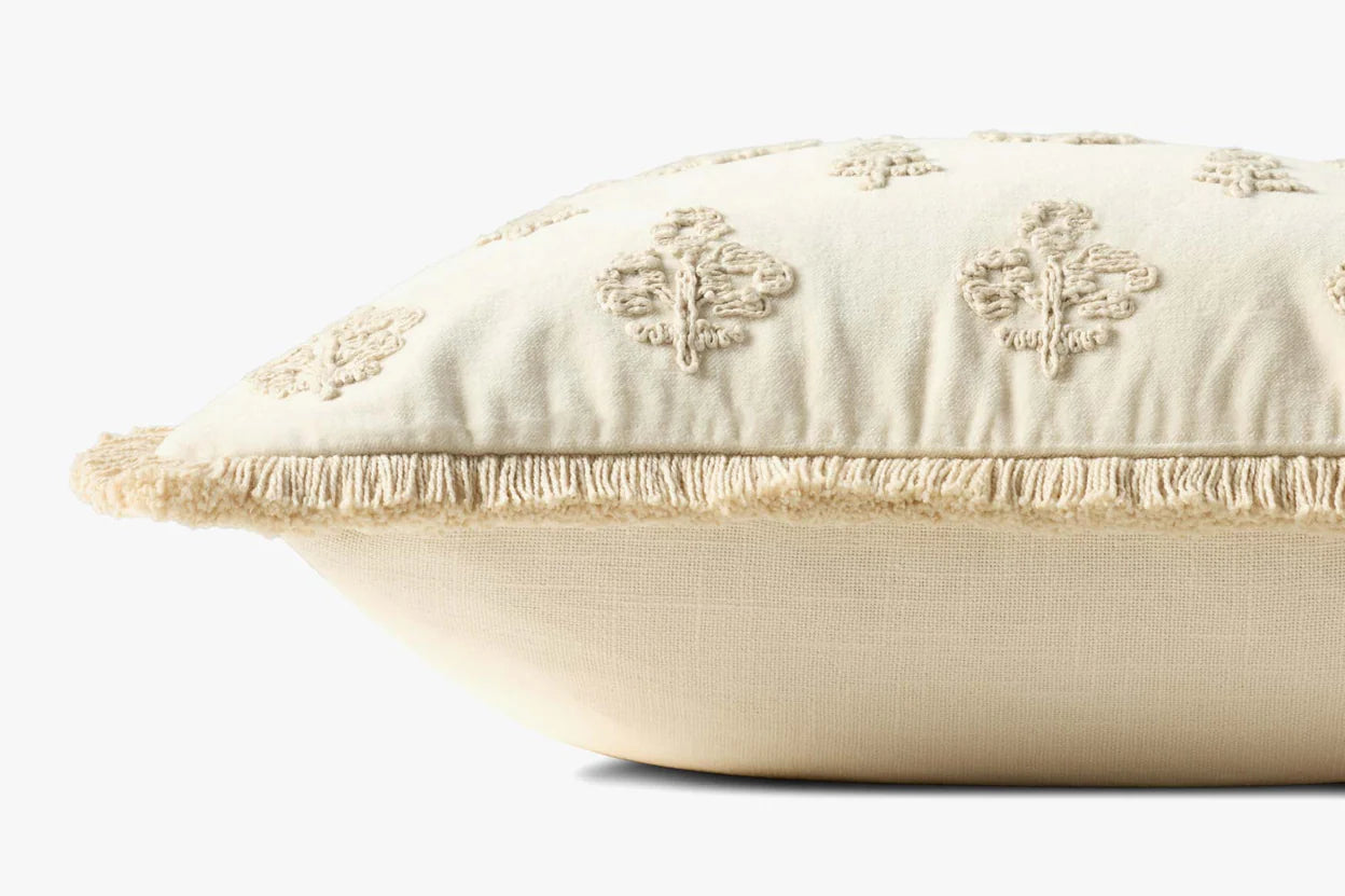 18" Darla Down Pillow Ivory