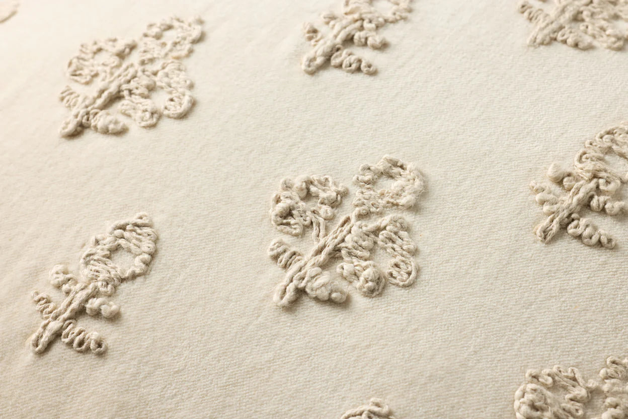 18" Darla Down Pillow Ivory