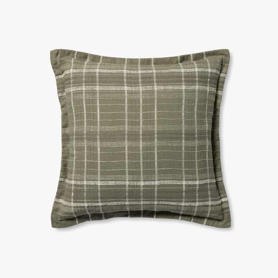 22" Avalon Down Pillow Olive