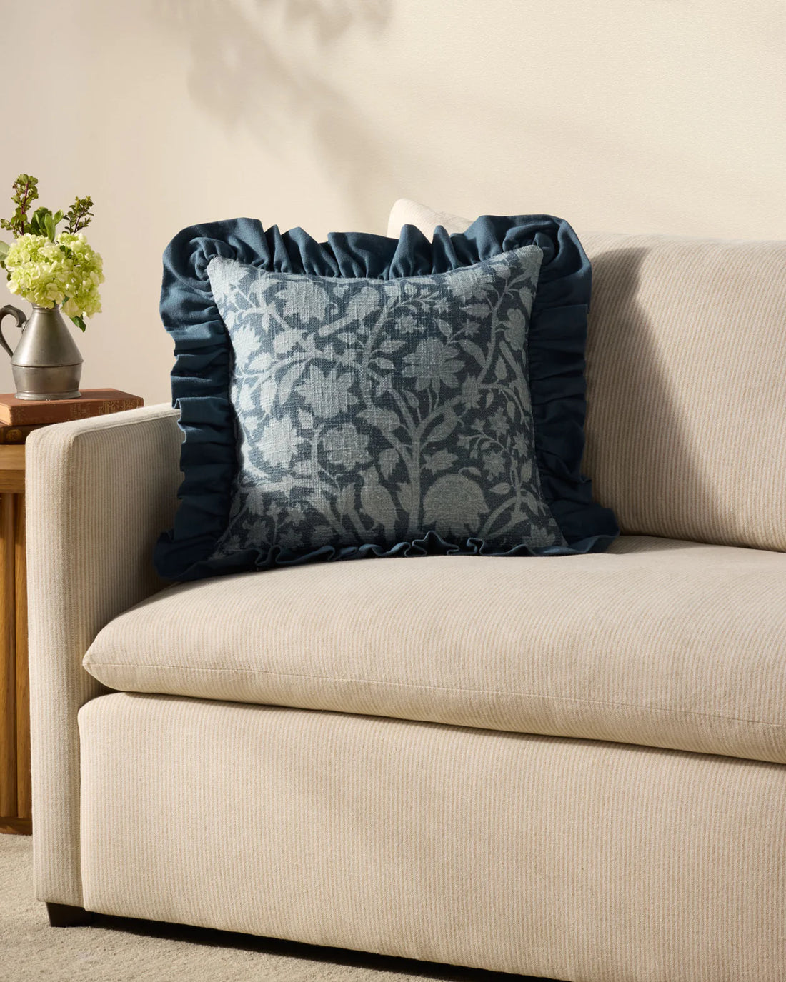 18" Kathleen Down Pillow Blue