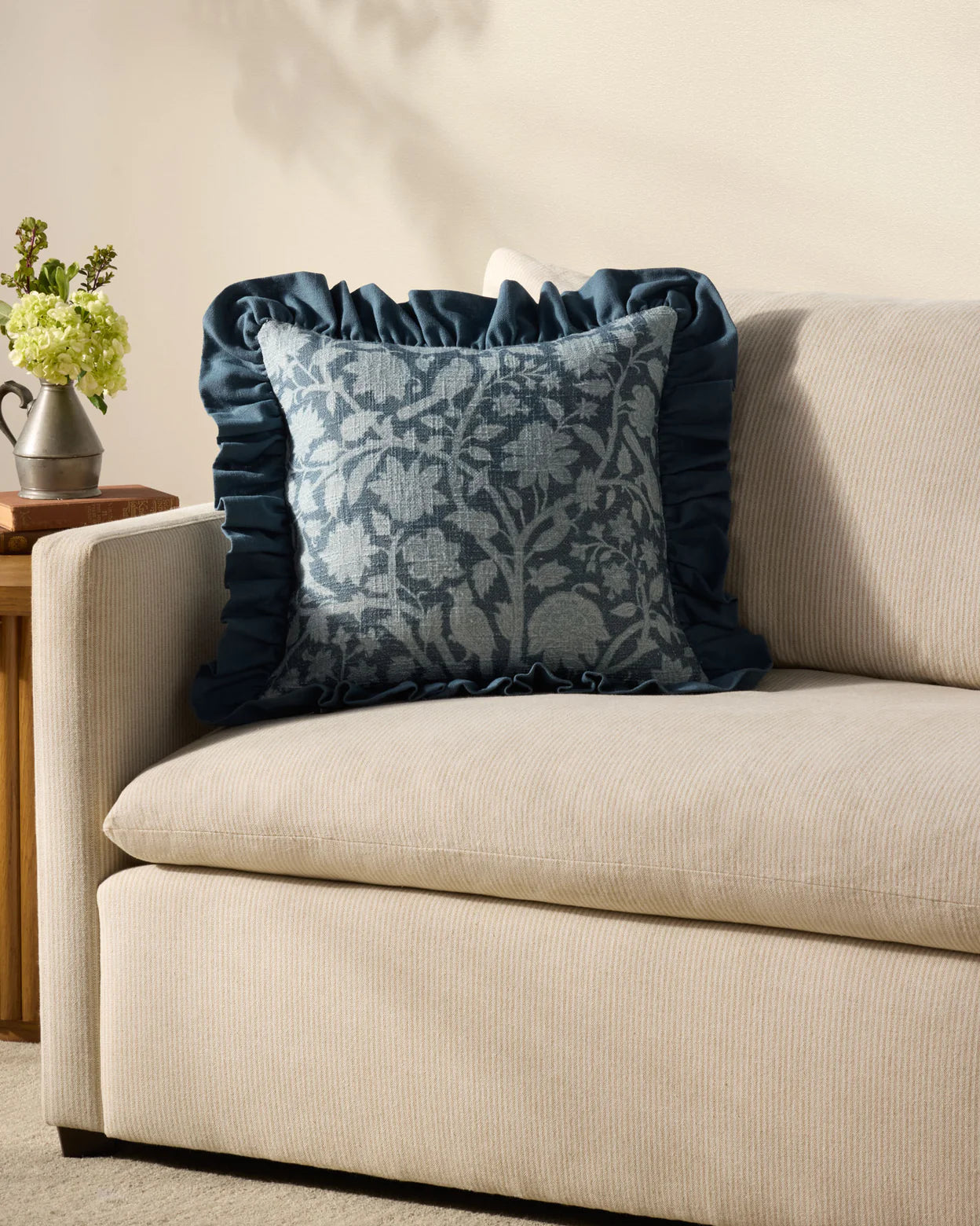 18" Kathleen Down Pillow Blue