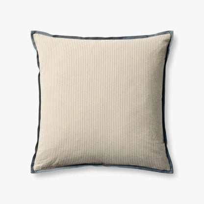 22" Sullivan Down Pillow Natural/Blue