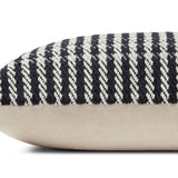 Magnolia Home by Joanna Gaines x Loloi Jesse Charcoal / Ivory Pillow