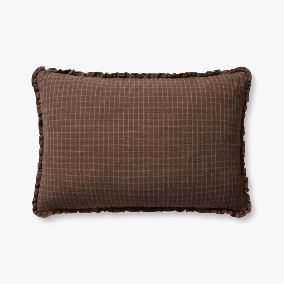 16x26 Dinah Down Pillow Chocolate