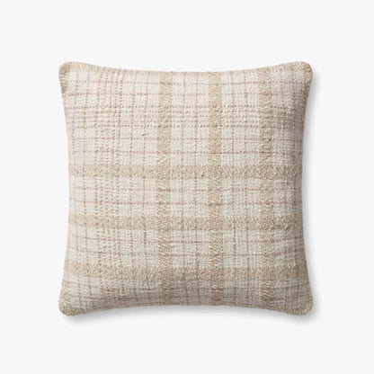 18&quot; Down Pillow Ivory/Beige