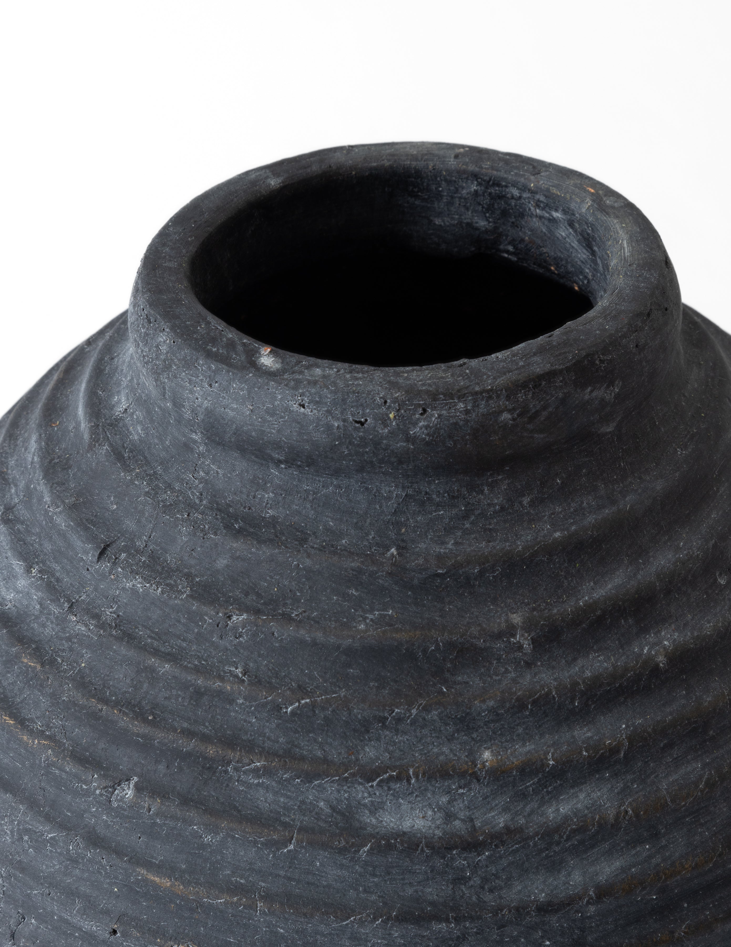 Black Terracotta Vase