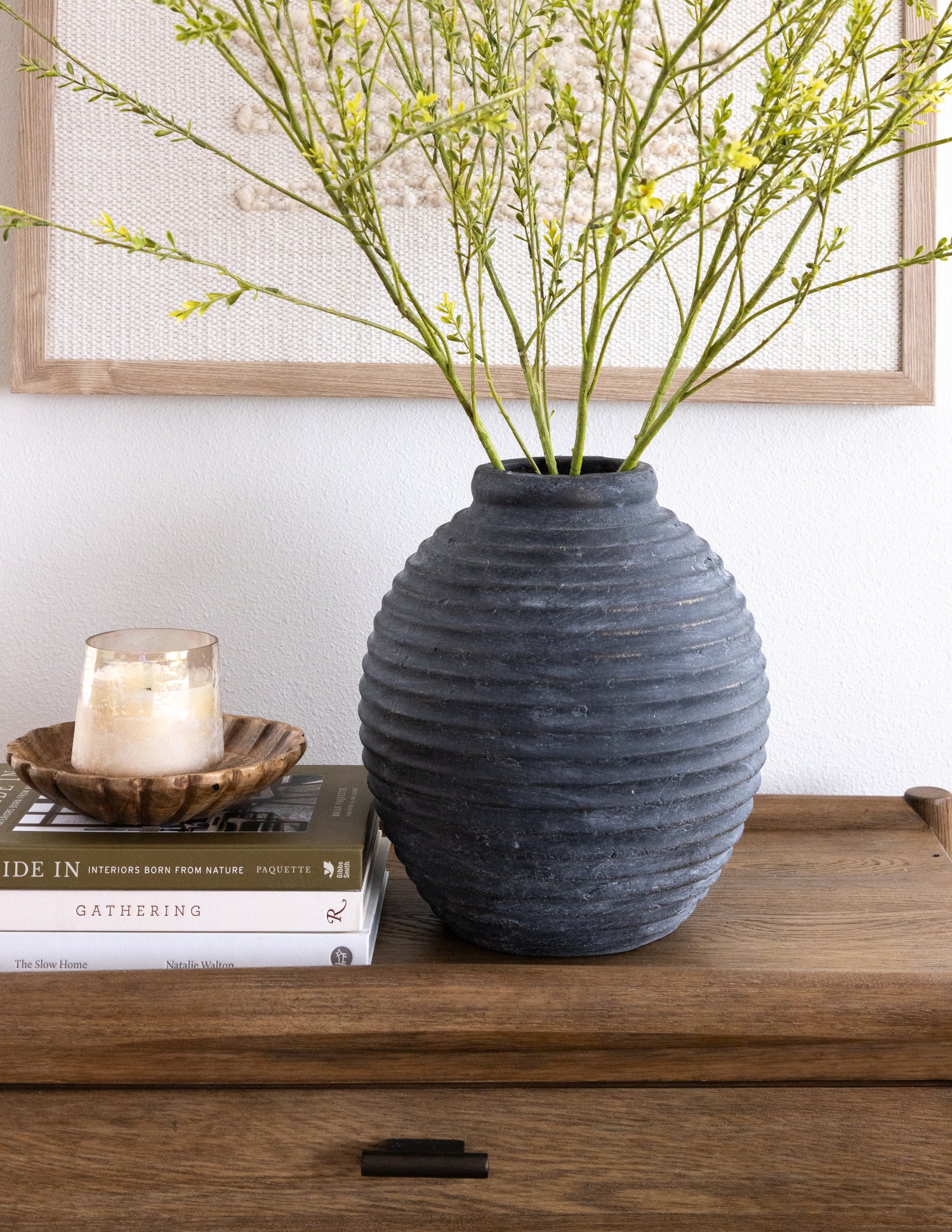 Black Terracotta Vase