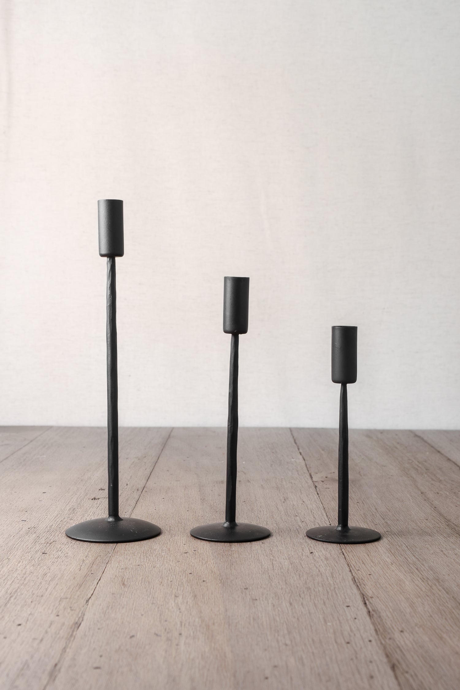 Black Slim Candlesticks