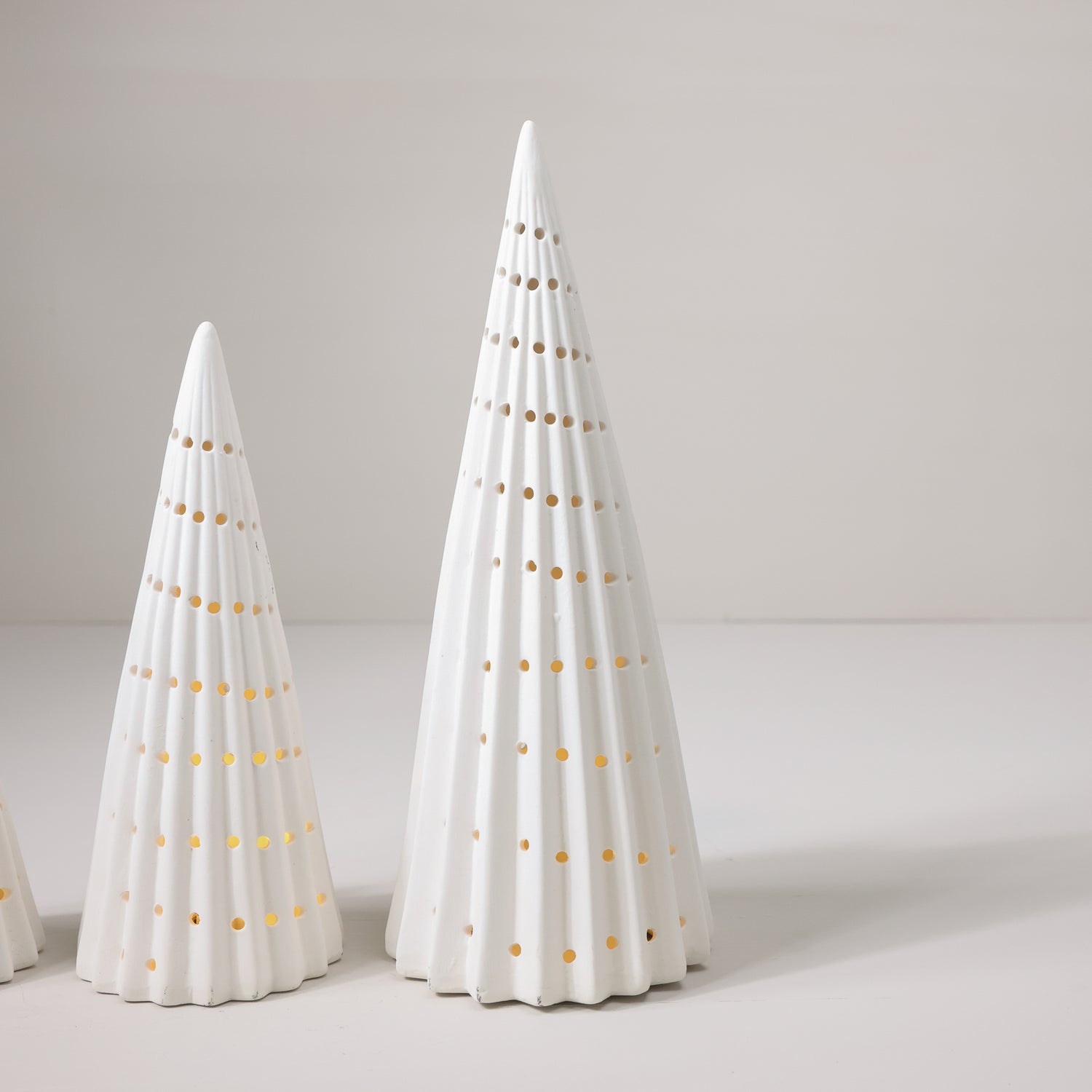 Matte White Lighted Trees