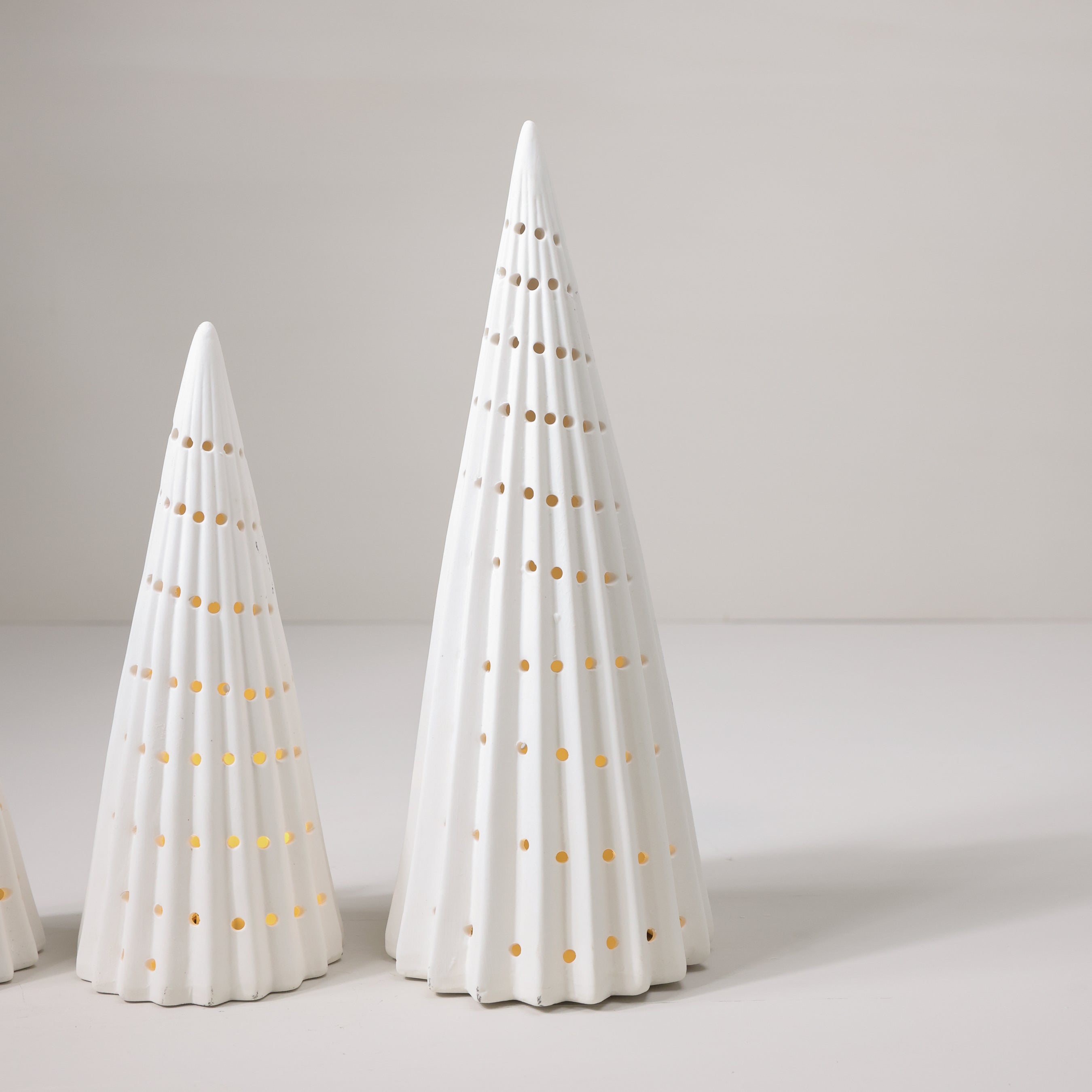 Matte White Lighted Trees