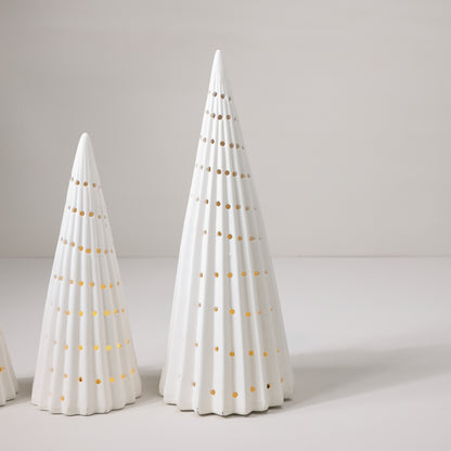 Matte White Lighted Trees