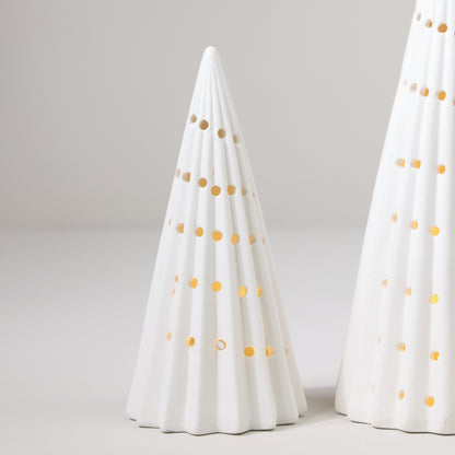 Matte White Lighted Trees