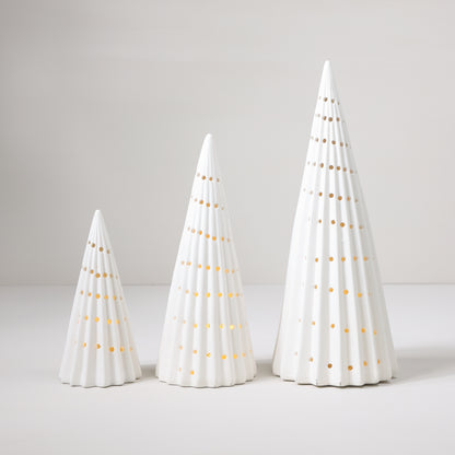 Matte White Lighted Trees