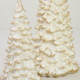 Ceramic Gold Snow Pine Tree