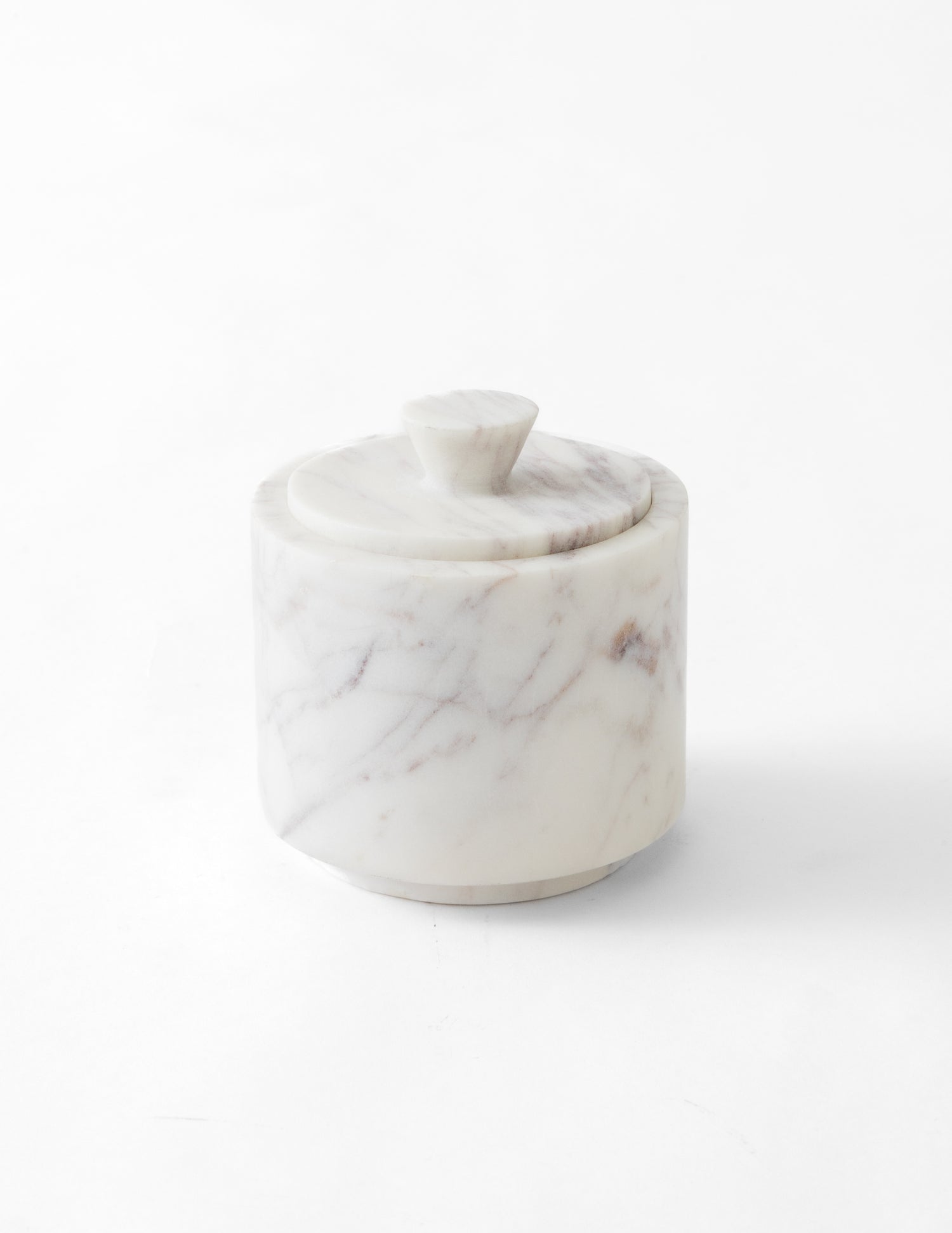 White Marble Pinch Pot